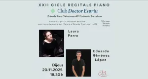 Cicle Recitals Piano a Club Doctor Espriu