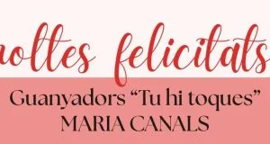 Nuestros ganadores de “Tu hi toques?” de Maria Canals 2026!